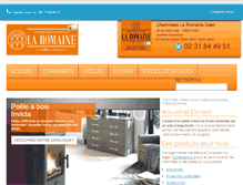 Tablet Screenshot of la-romaine-caen.com